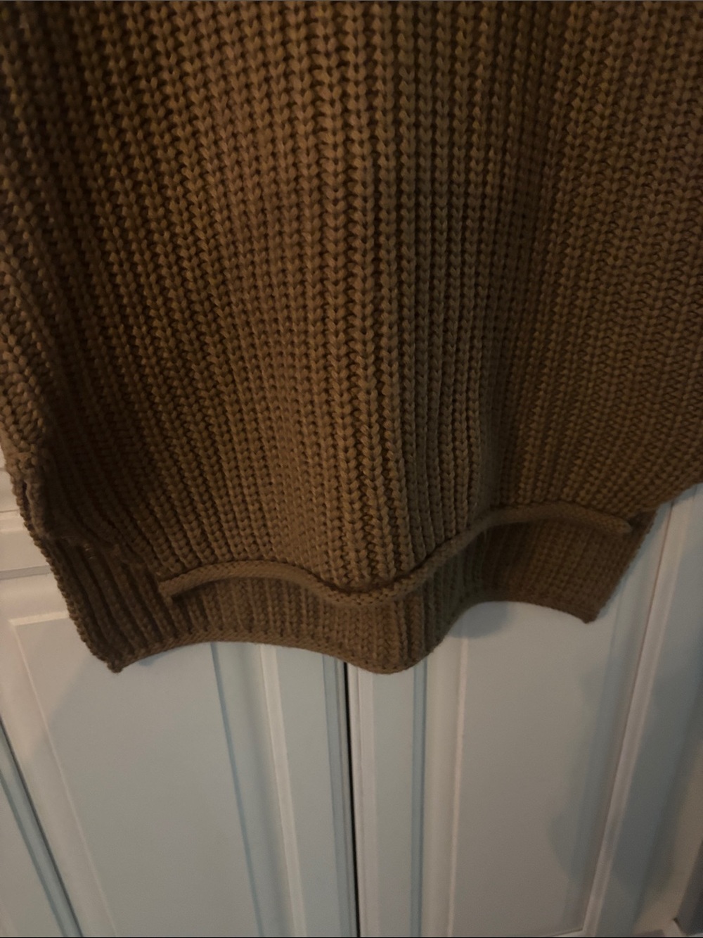 J.O.A. Chunky Sleeveless Knit Vest in Camel - Picture 4 of 13